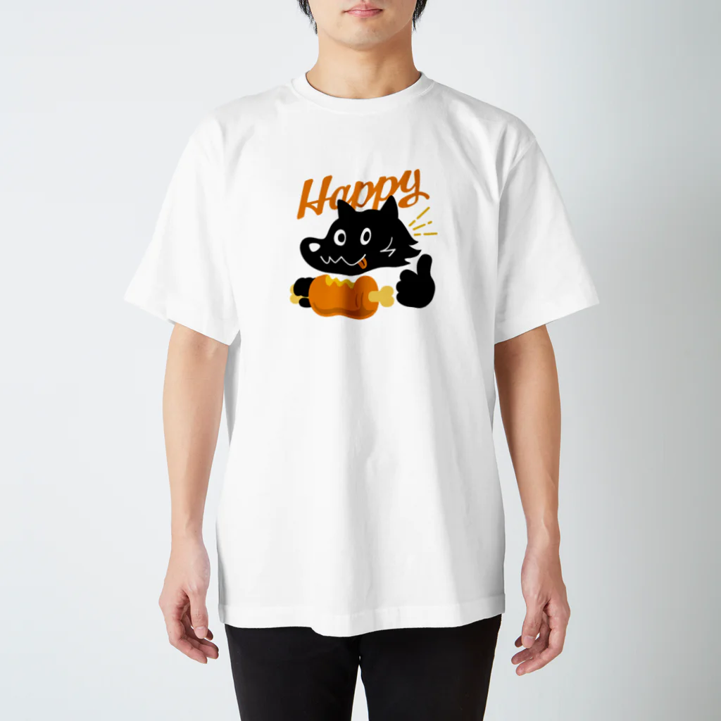 kocoon（コクーン）の満腹ハッピー犬 Regular Fit T-Shirt