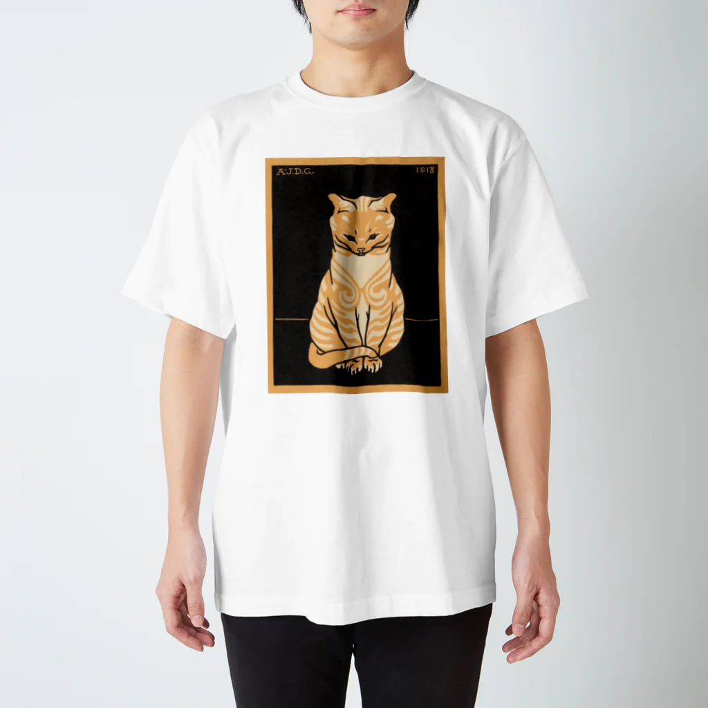 Public Domain GraphicのSitting Cat (1918)  スタンダードTシャツ