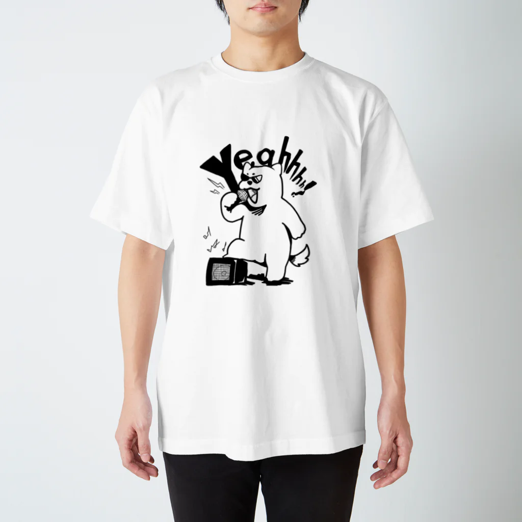 虎笑鬼　まうのロックドック スタンダードTシャツ