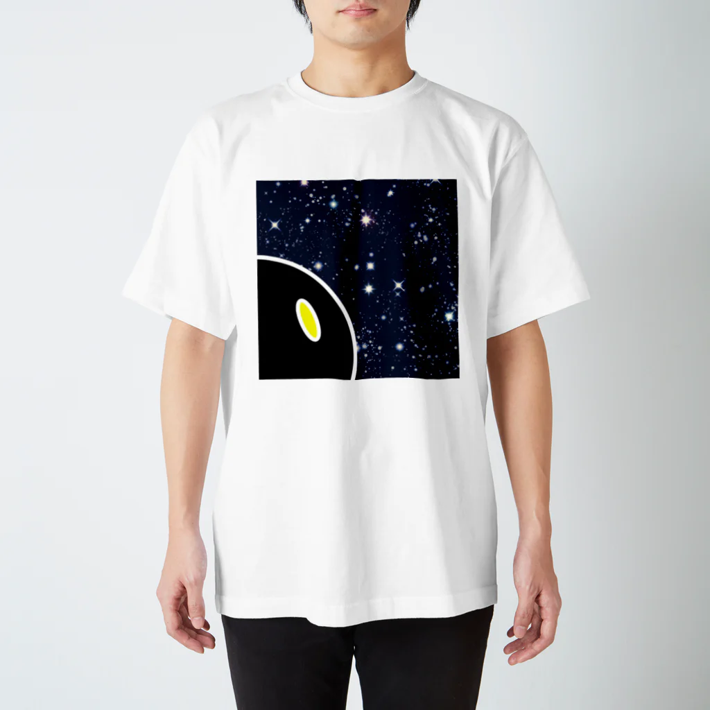 なみちどりの夜空を見つめる顔 スタンダードTシャツ