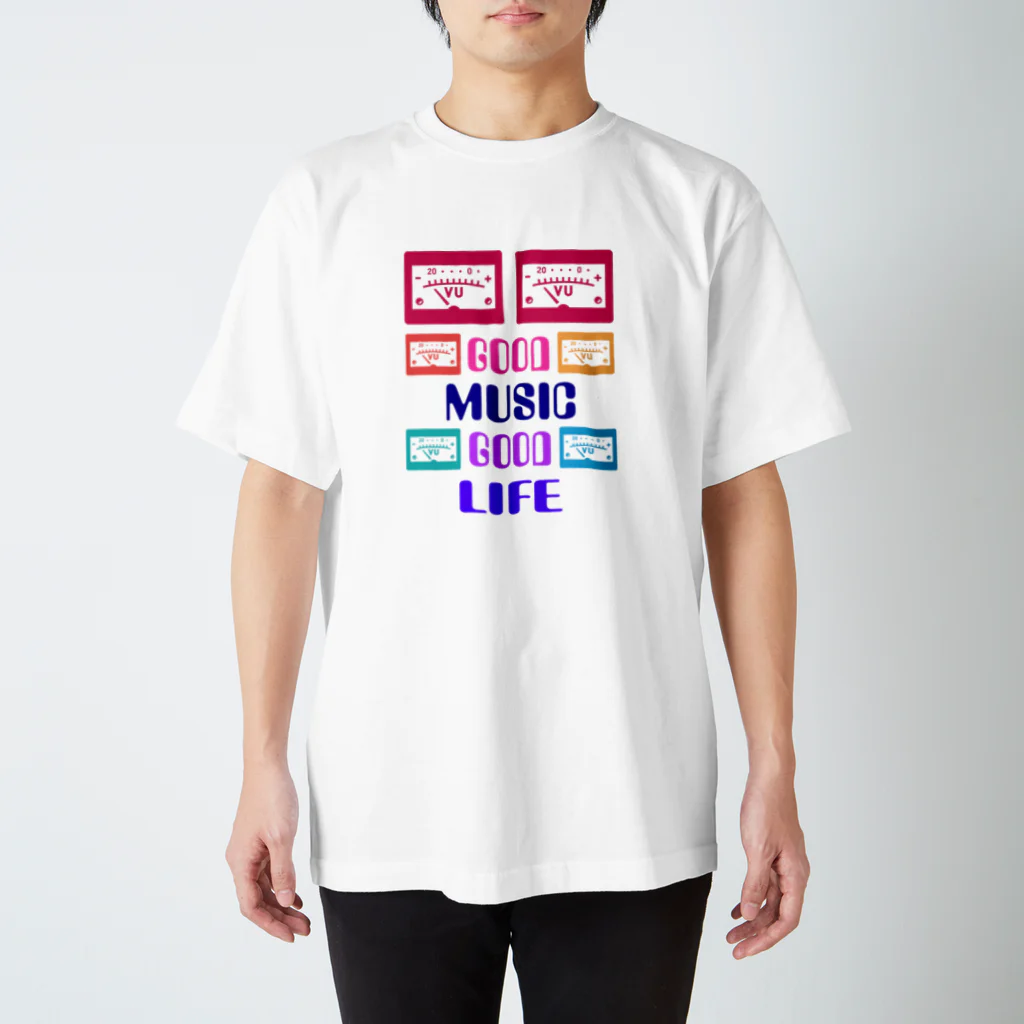 ＯＫダイレクト　powered by SUZURIのGOOD MUSIC GOOD LIFE スタンダードTシャツ