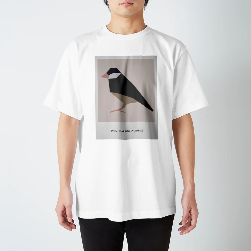 文鳥の背中のJAVA SPARROW (NORMAL) Regular Fit T-Shirt