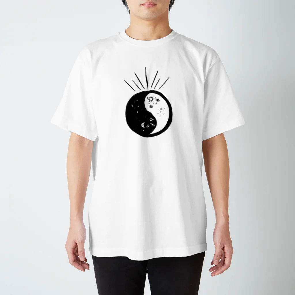 ドリゼラのおみやげ販売所のYin Yang Doodle スタンダードTシャツ