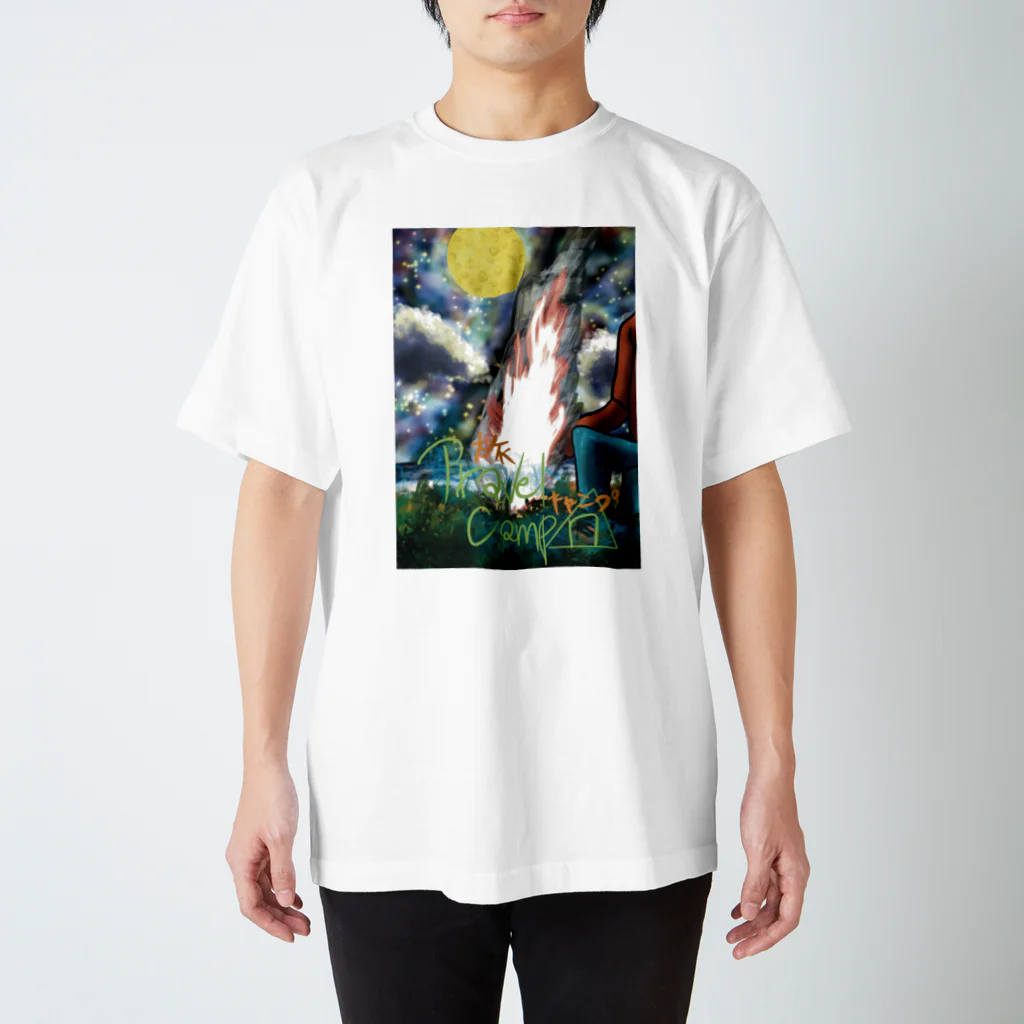 AkironBoy's_Shopの旅キャンプ 【Travel Camp】 Regular Fit T-Shirt