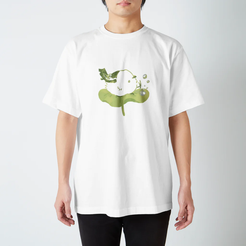 rina_suzuriのもふもふシマエナガ　蓮~greenery~　Tシャツ Regular Fit T-Shirt