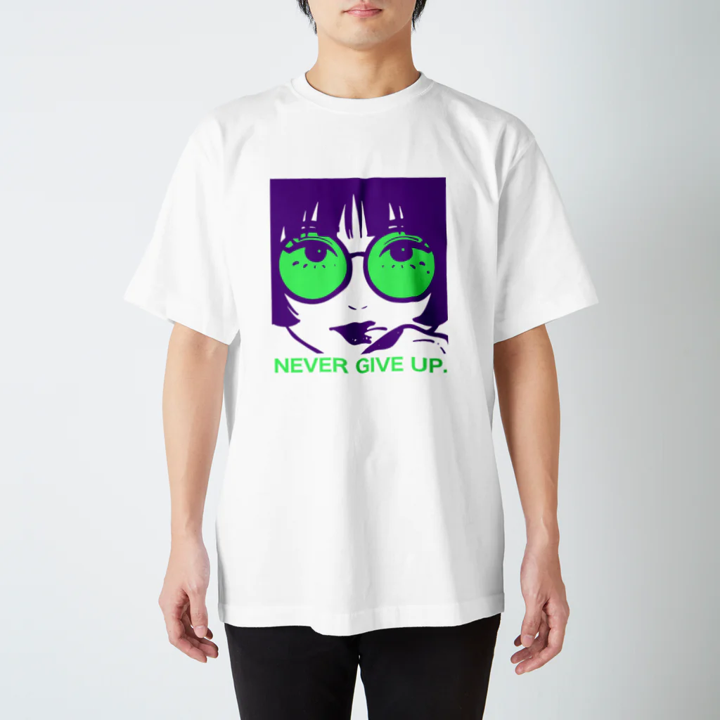 ONEGOのNever give up. (前面ver) スタンダードTシャツ