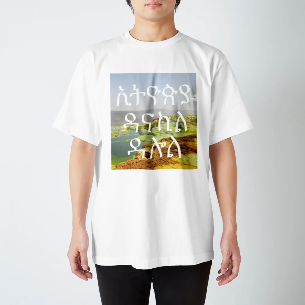 地球のお土産研究所のダロール火山＠エチオピア スタンダードTシャツ