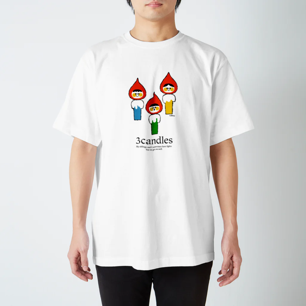 nachiccoの3Candles スタンダードTシャツ