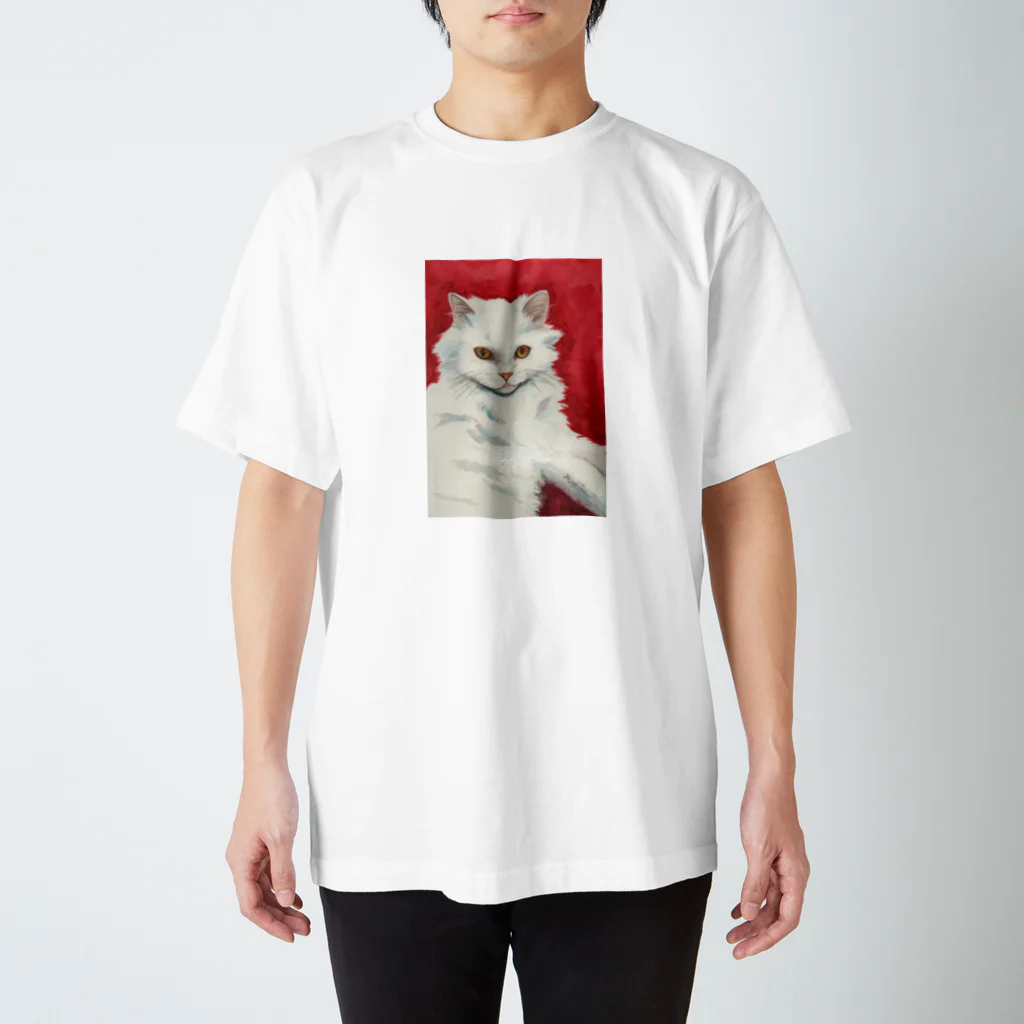 kaorimarronのしろねこさんグッズ Regular Fit T-Shirt