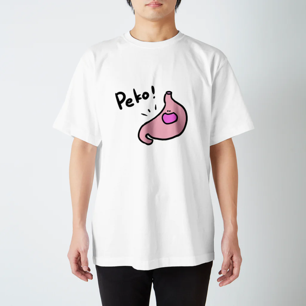 Dr.pepepe の陽気な血球やさんのぺこり！胃 スタンダードTシャツ