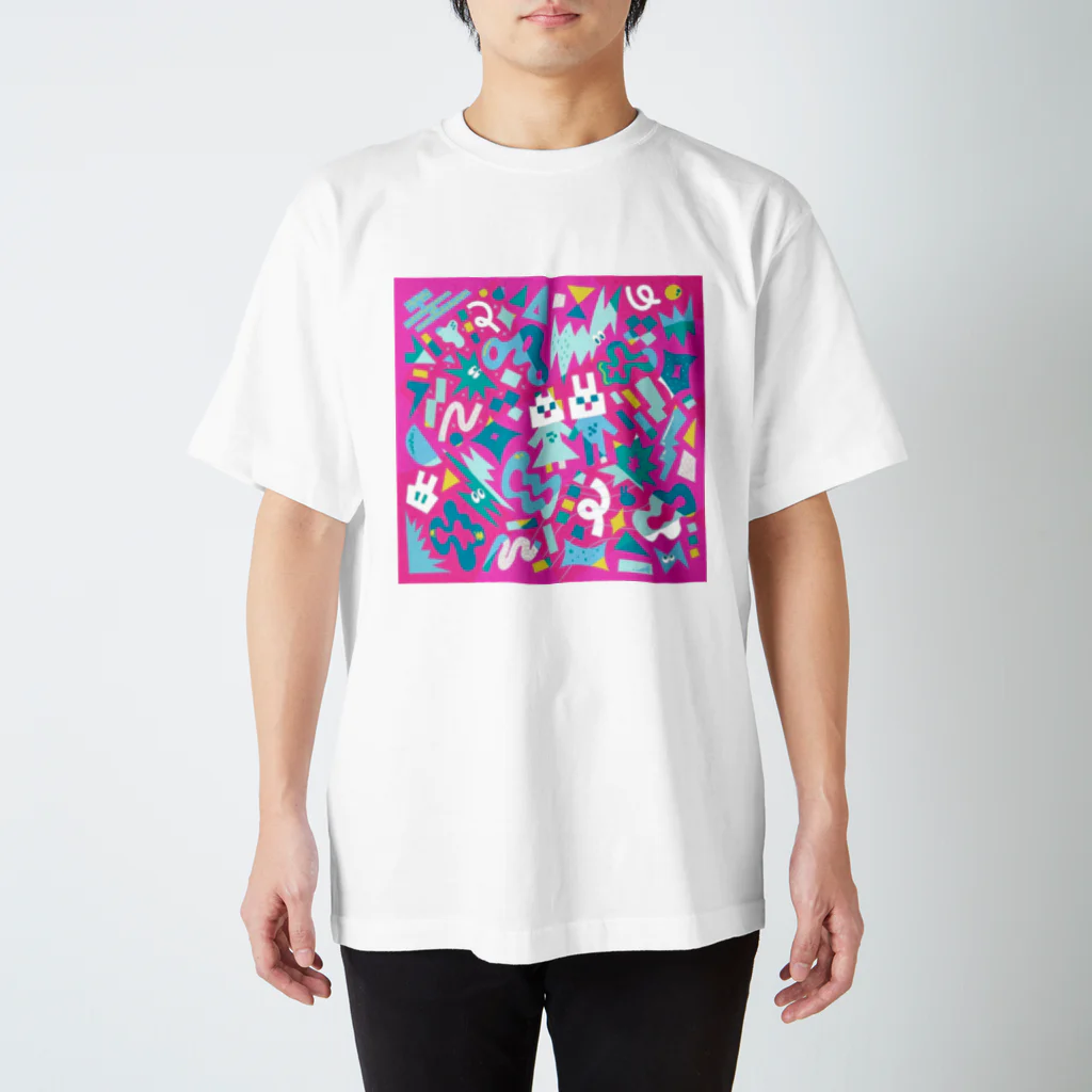 🆁🅸🆁🅸 ​+ ​🆁🅰🆁🅰 @NFTのKitty and Bunny スタンダードTシャツ