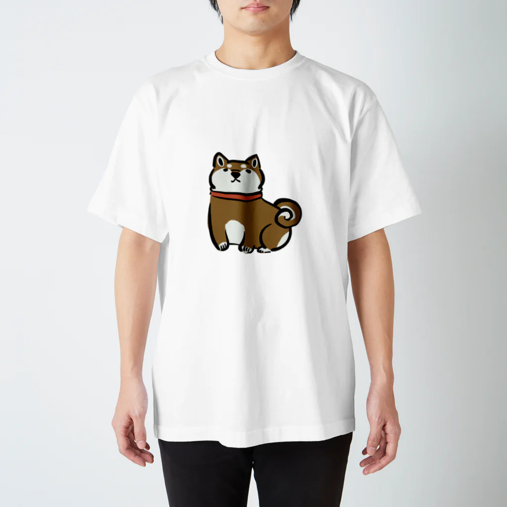 ドラ水彩の柴犬 Regular Fit T-Shirt