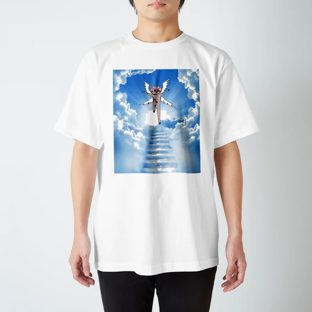 ブー太郎の養豚JAPANの天使ブー太郎 スタンダードTシャツ