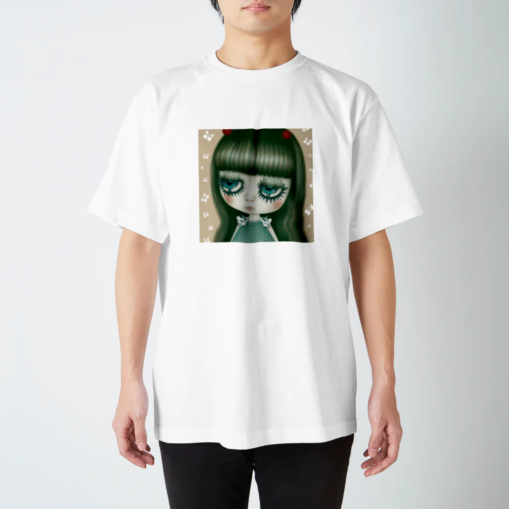 GirlyPopのふきげんな女の子 Regular Fit T-Shirt