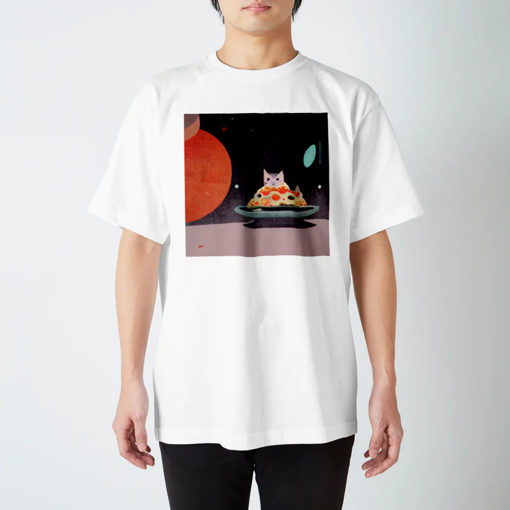 xsotaショップの宇宙を漂う寿司キャット Regular Fit T-Shirt