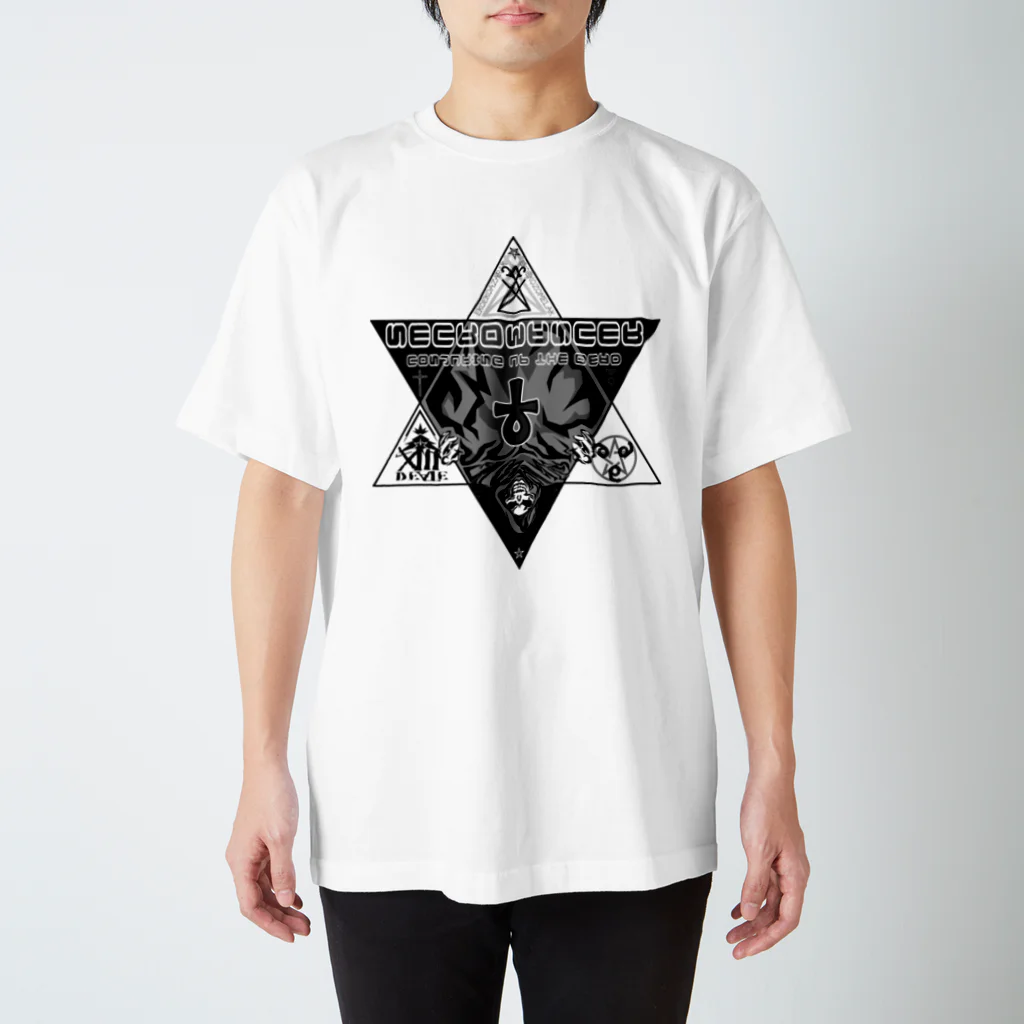 Ａ’ｚｗｏｒｋＳの六芒星ネクロマンサー ブラックアンクリバース Regular Fit T-Shirt