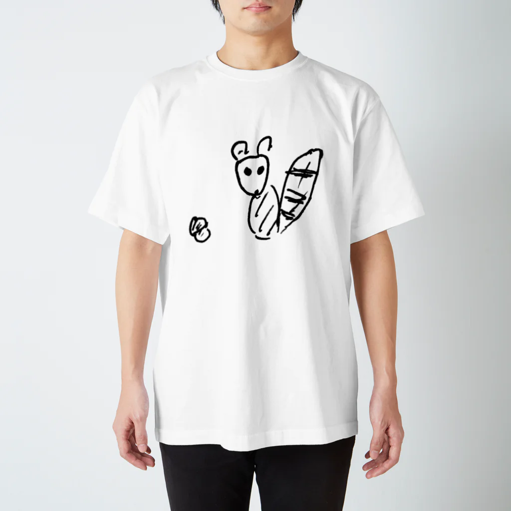 らくがきやの黒リス Regular Fit T-Shirt