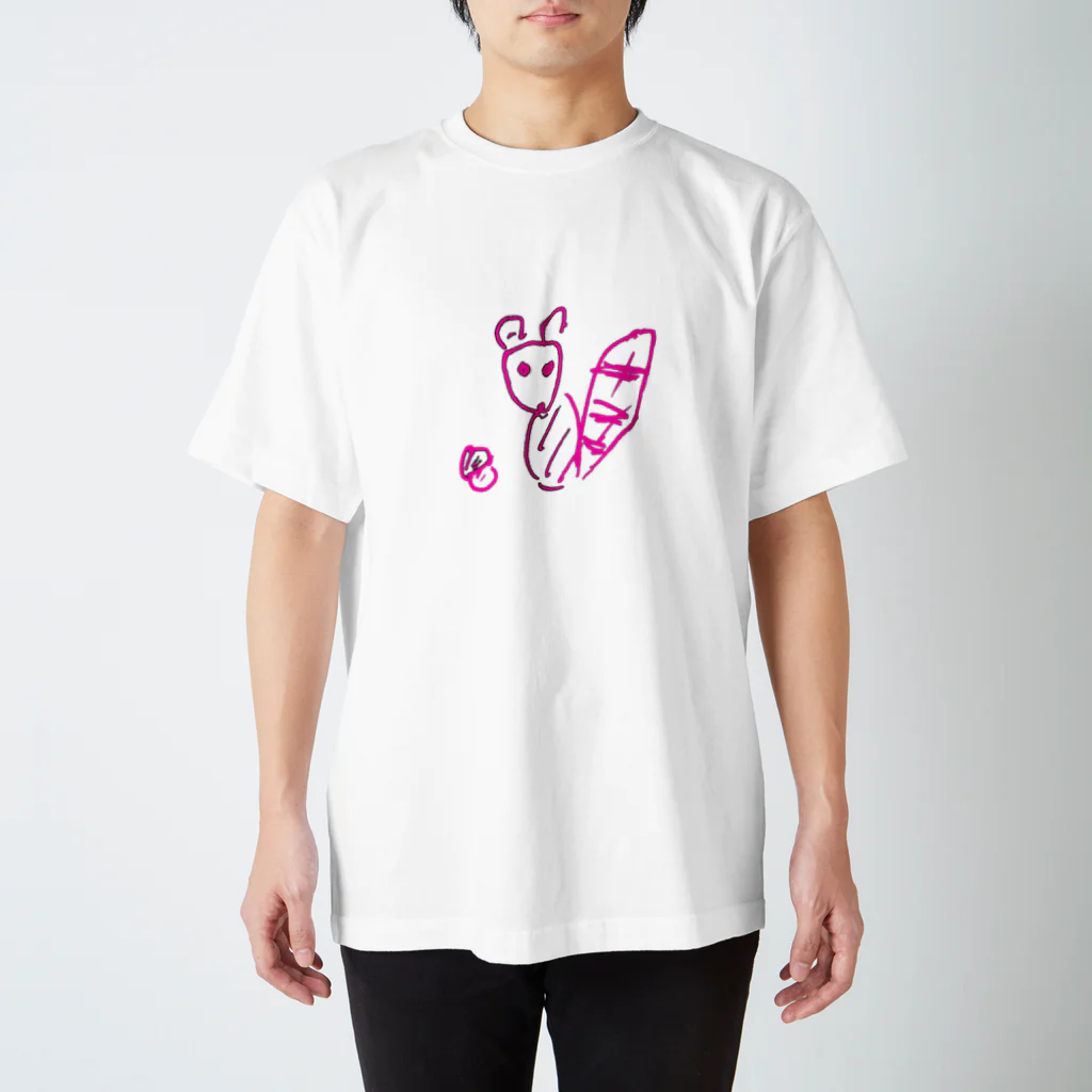 らくがきやの血塗れのリス　小さめver スタンダードTシャツ