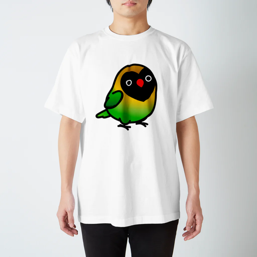 Cody the LovebirdのChubby Bird キエリクロボタンインコ Regular Fit T-Shirt