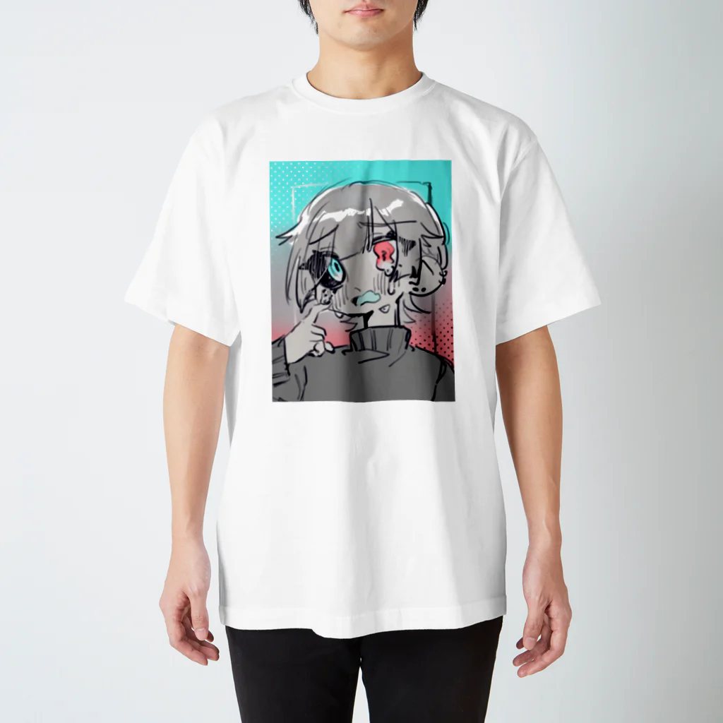 ﾌﾟのめそめそじんがいちゃん スタンダードTシャツ