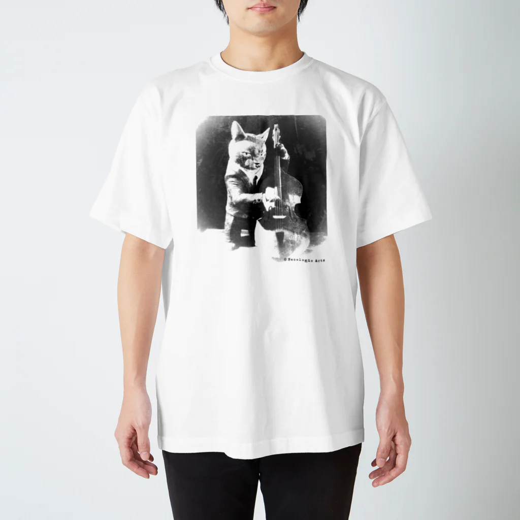 ネコロジックアーツのDoublebass Player  スタンダードTシャツ