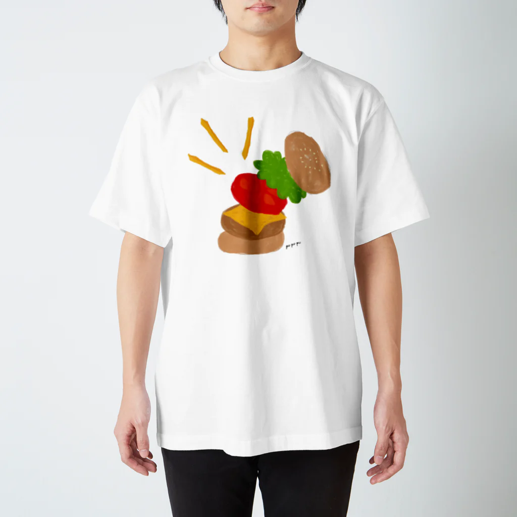 pu・pu・puの楽しくなっちゃうハンバーガー Regular Fit T-Shirt