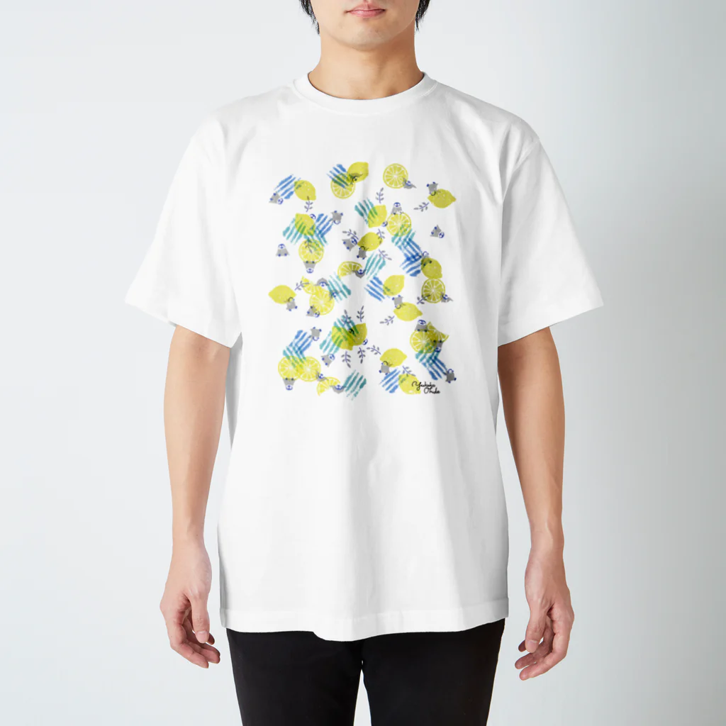 イラストレーター おおでゆかこのレモンとペンギン Regular Fit T-Shirt