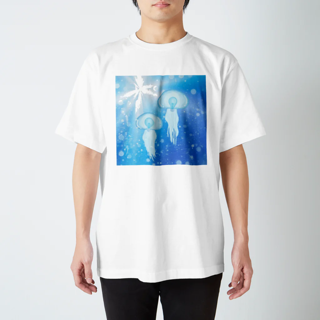 KIKITEKI_LABORATORYの電球海月 スタンダードTシャツ