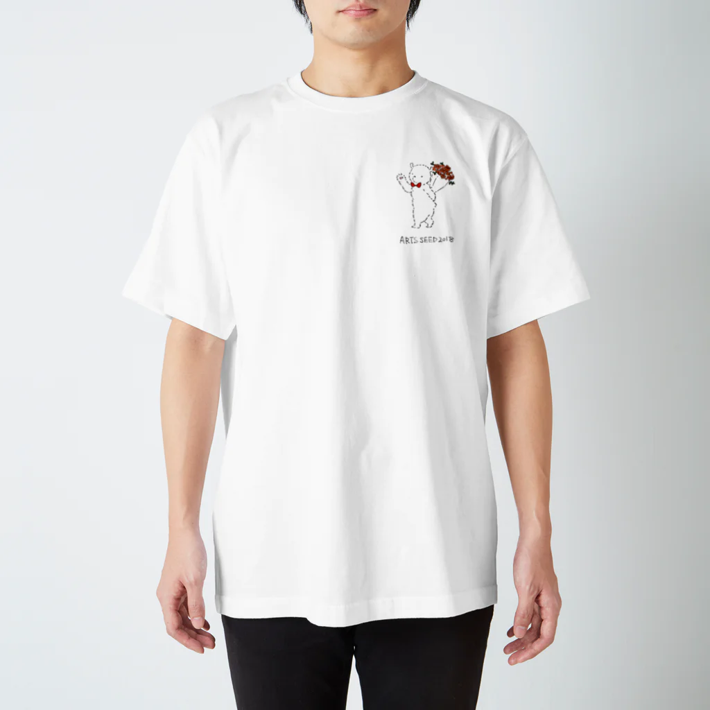 ARTS SEED OKITAMA 2019のASO2018×菊地純 シロクマ スタンダードTシャツ