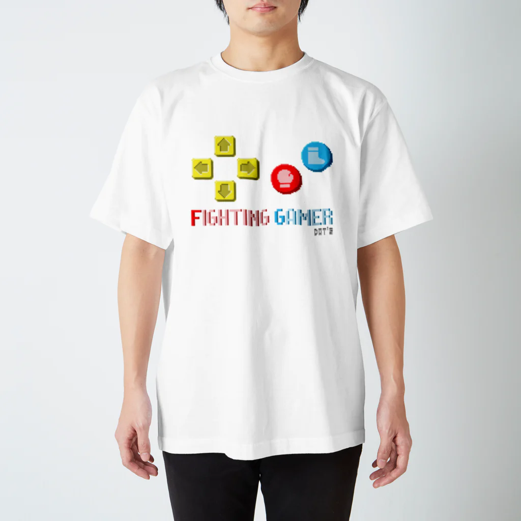 DOT'S(どっつ)のDOT'S 格ゲーマードットロゴTシャツ スタンダードTシャツ