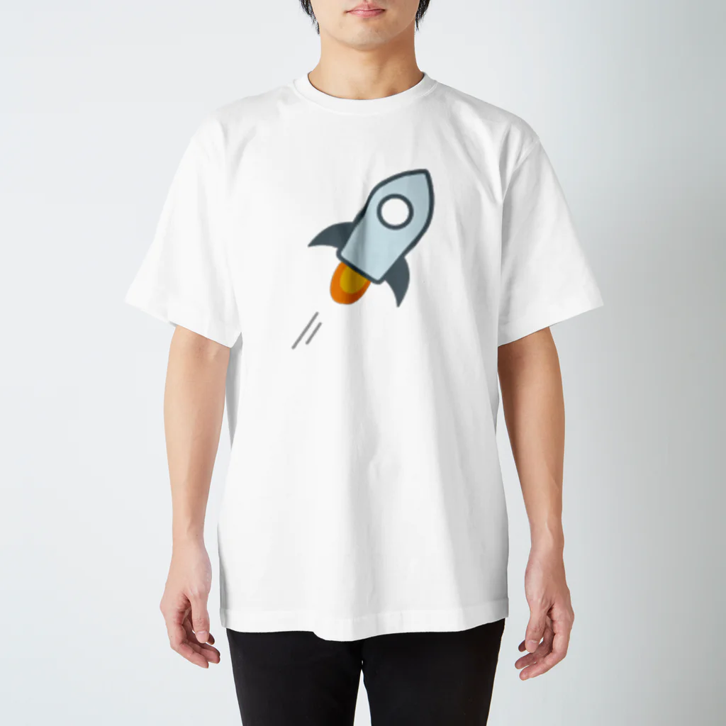 暗号資産と食べ物の仮想通貨　XLM Regular Fit T-Shirt