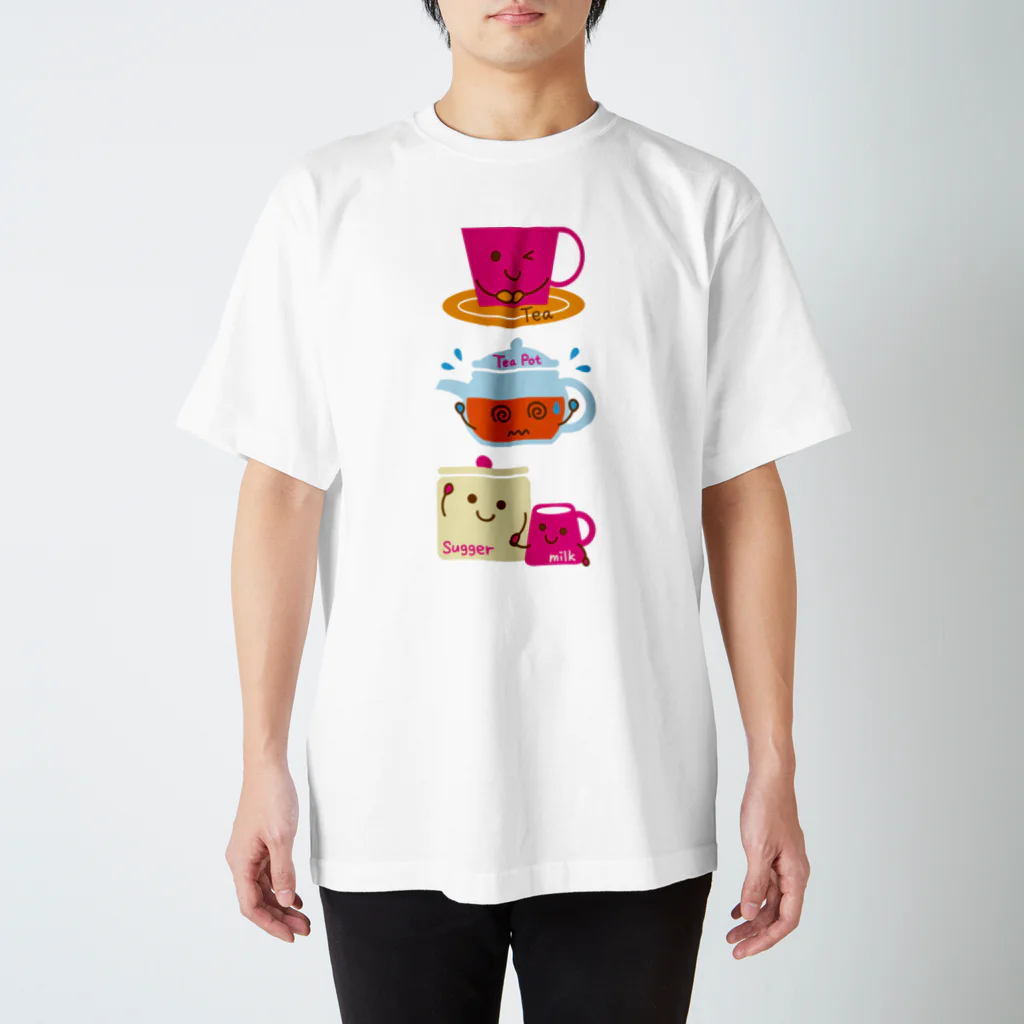 フォーヴァのスイーツタイム－紅茶・ティーポット・シュガー&ミルク－sweets time－スイーツタイム－ Regular Fit T-Shirt