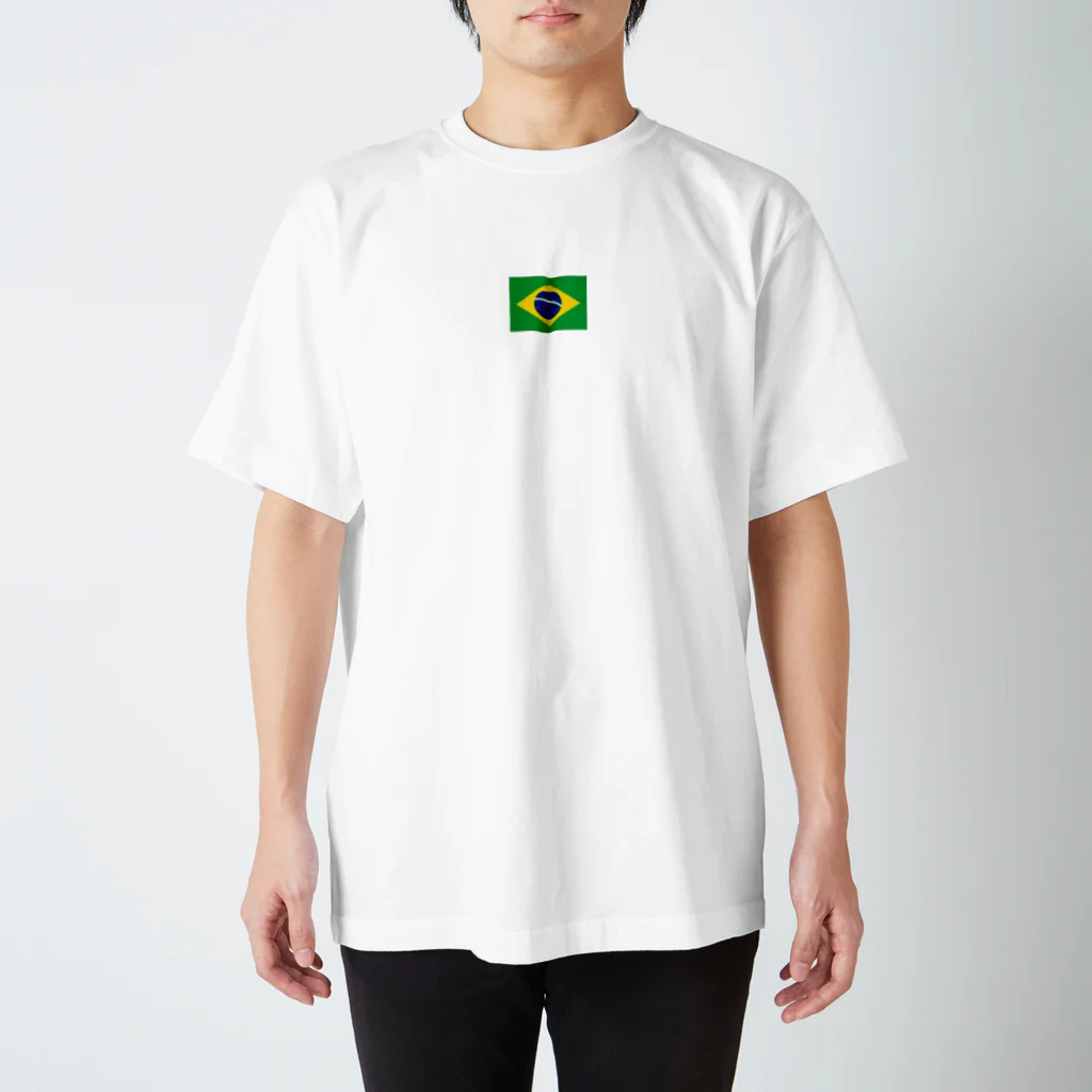 美々野くるみ@金の亡者のブラジル　国旗 Regular Fit T-Shirt