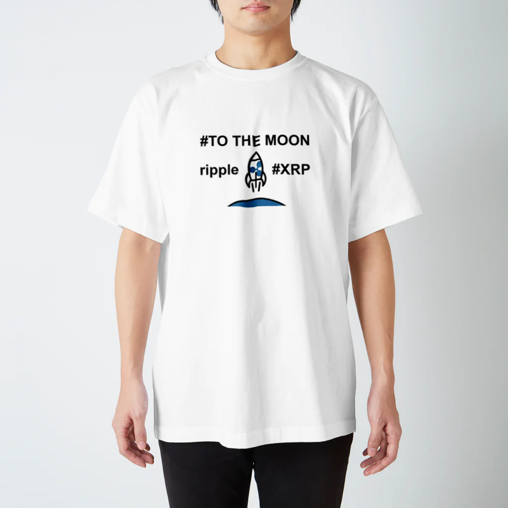 BBdesignのリップル　moon2 スタンダードTシャツ