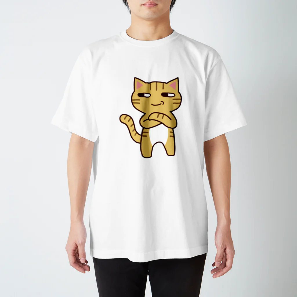 Mikitominamoのにやり猫 スタンダードTシャツ