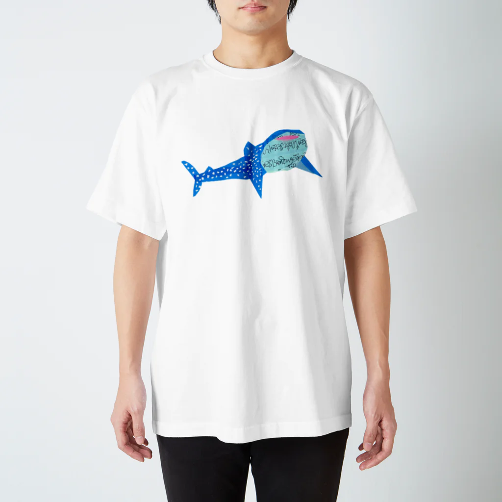 Animal pokkeのにっこりジンベイザメ Regular Fit T-Shirt