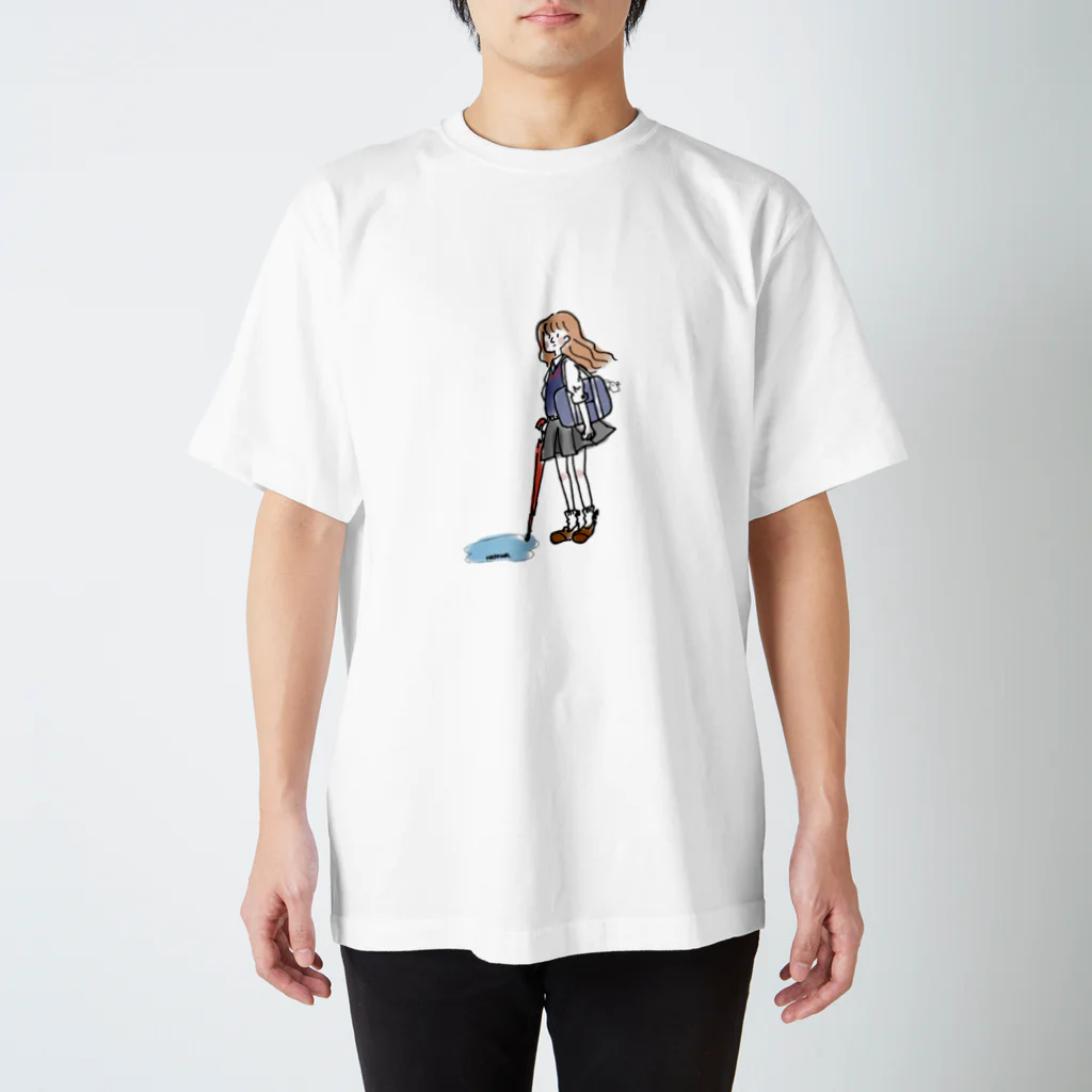 hani0_tkdk_doseiのハニワ顔のあの子（雨上がり編） Regular Fit T-Shirt