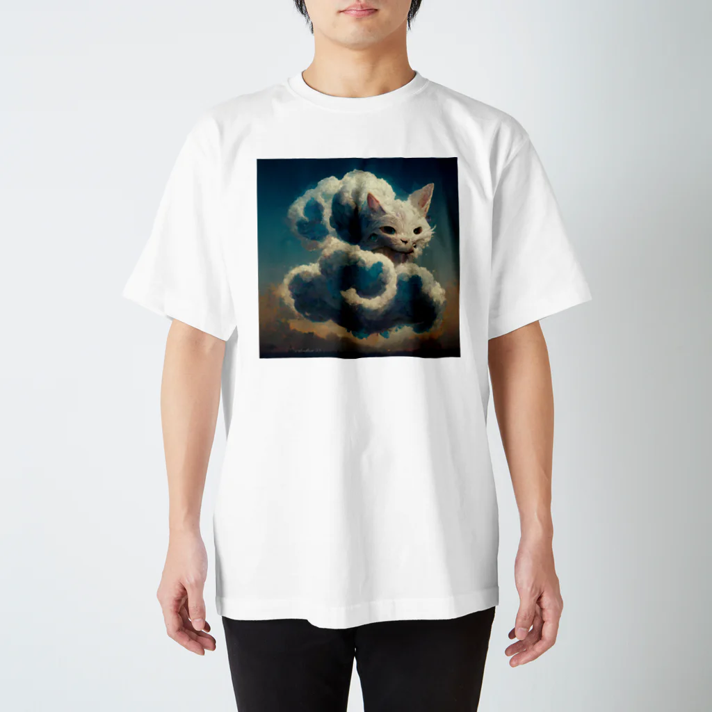 しまんちゅのclouds like a cat スタンダードTシャツ