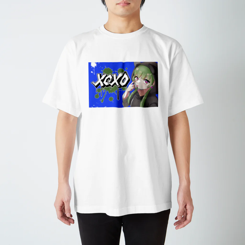 Buddhismの【表イラスト】xoxoシリーズVer.BULE スタンダードTシャツ