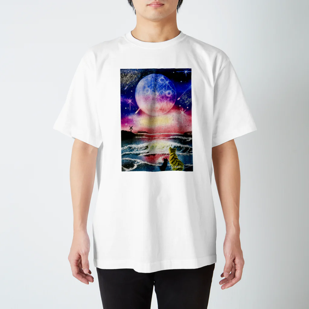 サキホコレ農家の濤（なみ）パステルアート Regular Fit T-Shirt