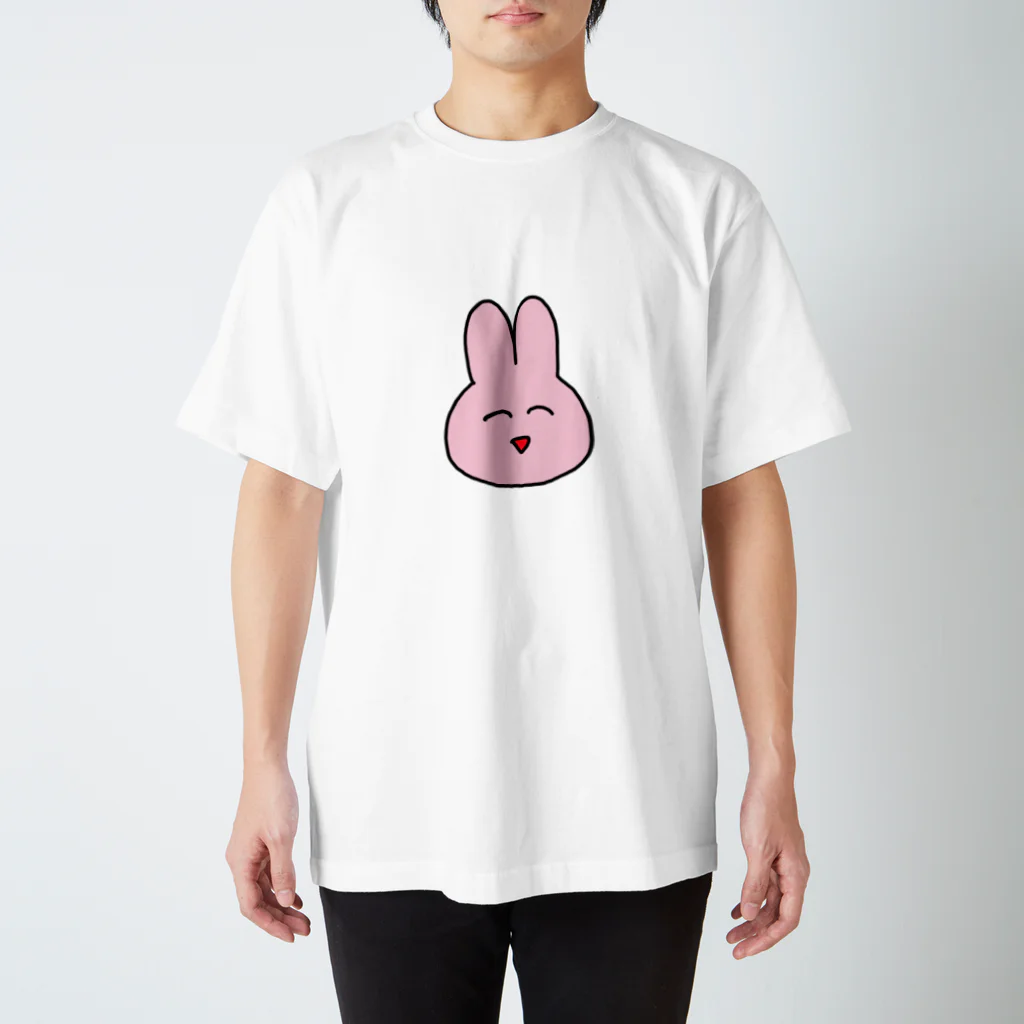 ぱおぱおストアのうさちんの顔 スタンダードTシャツ