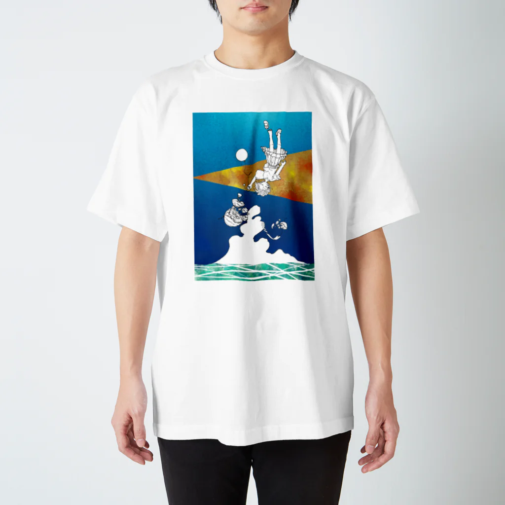 さくらんぼ堂のラムネ色の花弁 スタンダードTシャツ