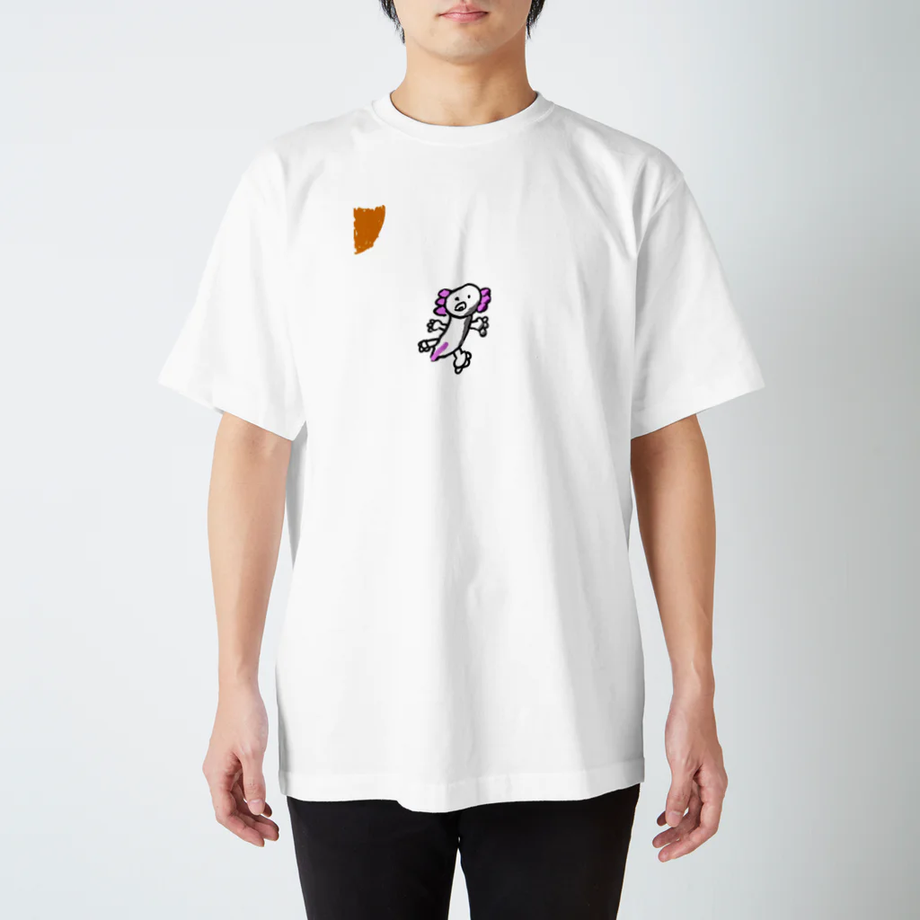 まるのウーパールーパー スタンダードTシャツ