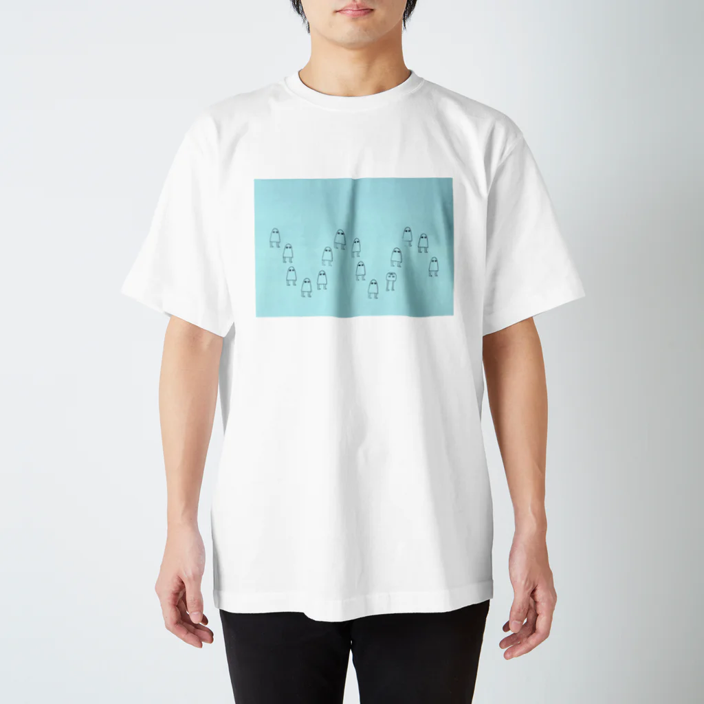 Sylvia T Egyptのメジェド神　ブルー Regular Fit T-Shirt