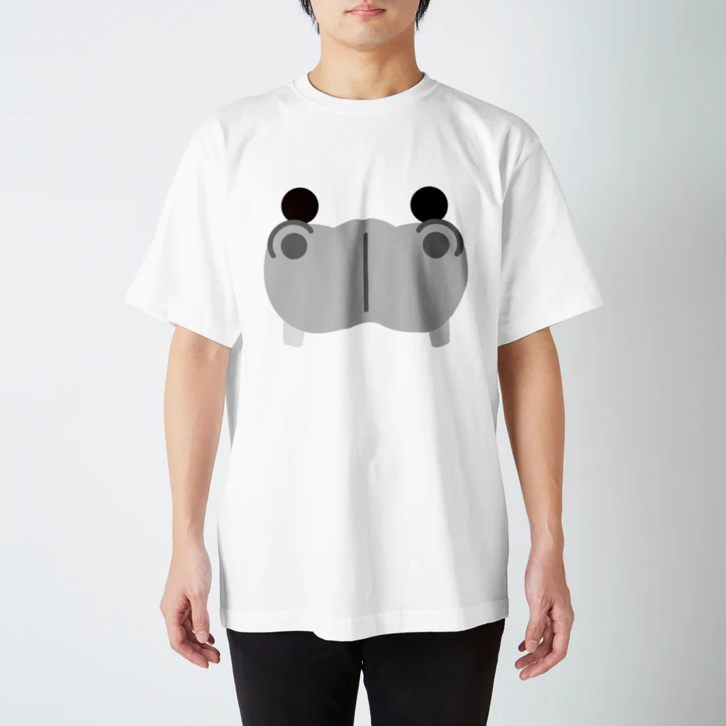 フォーヴァのカバ－animal up－アニマルアップ－  スタンダードTシャツ