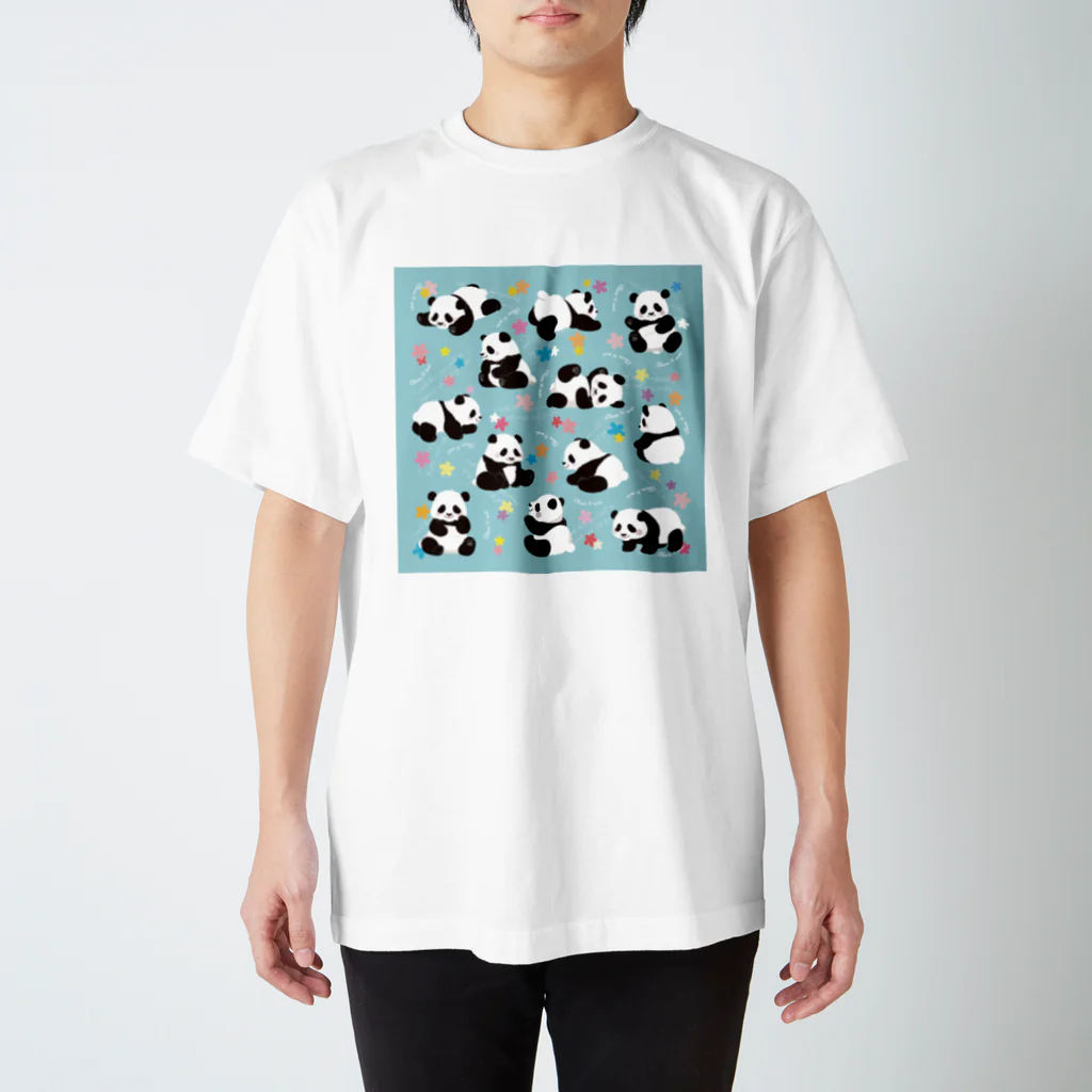 Satokostudioのいろいろパンダくん Regular Fit T-Shirt