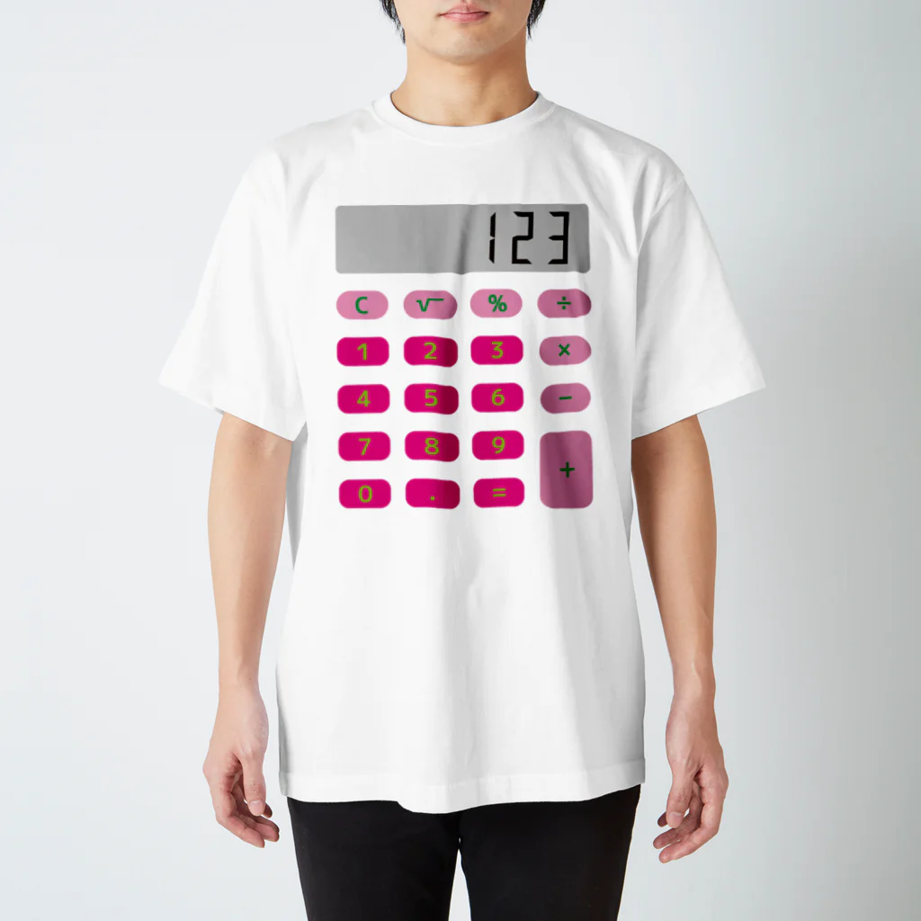 フォーヴァの電卓ピンク Regular Fit T-Shirt