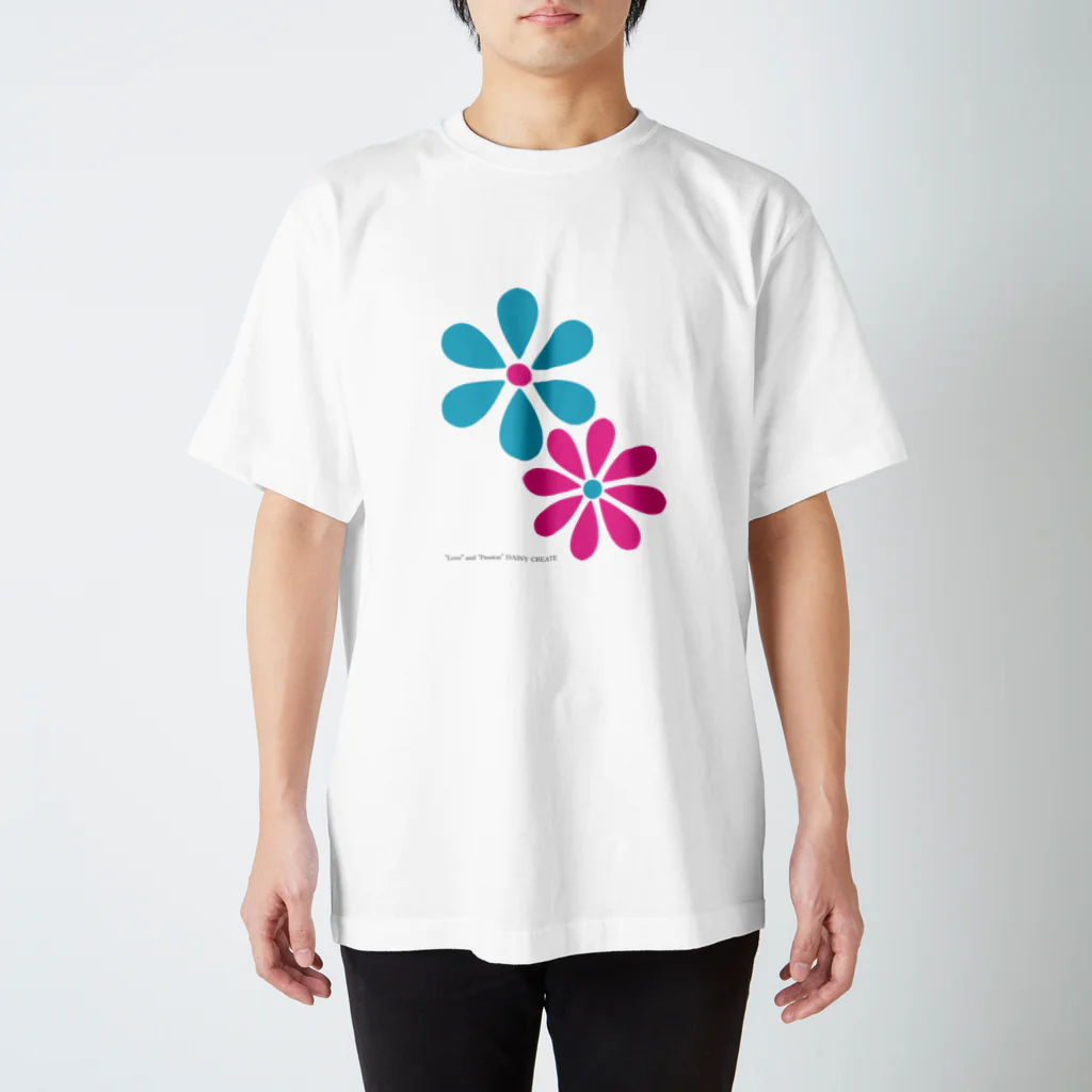 DAISY CREATE | デイジークリエイト | 愛と情熱を日常で感じるのデイジーロゴ スタンダードTシャツ