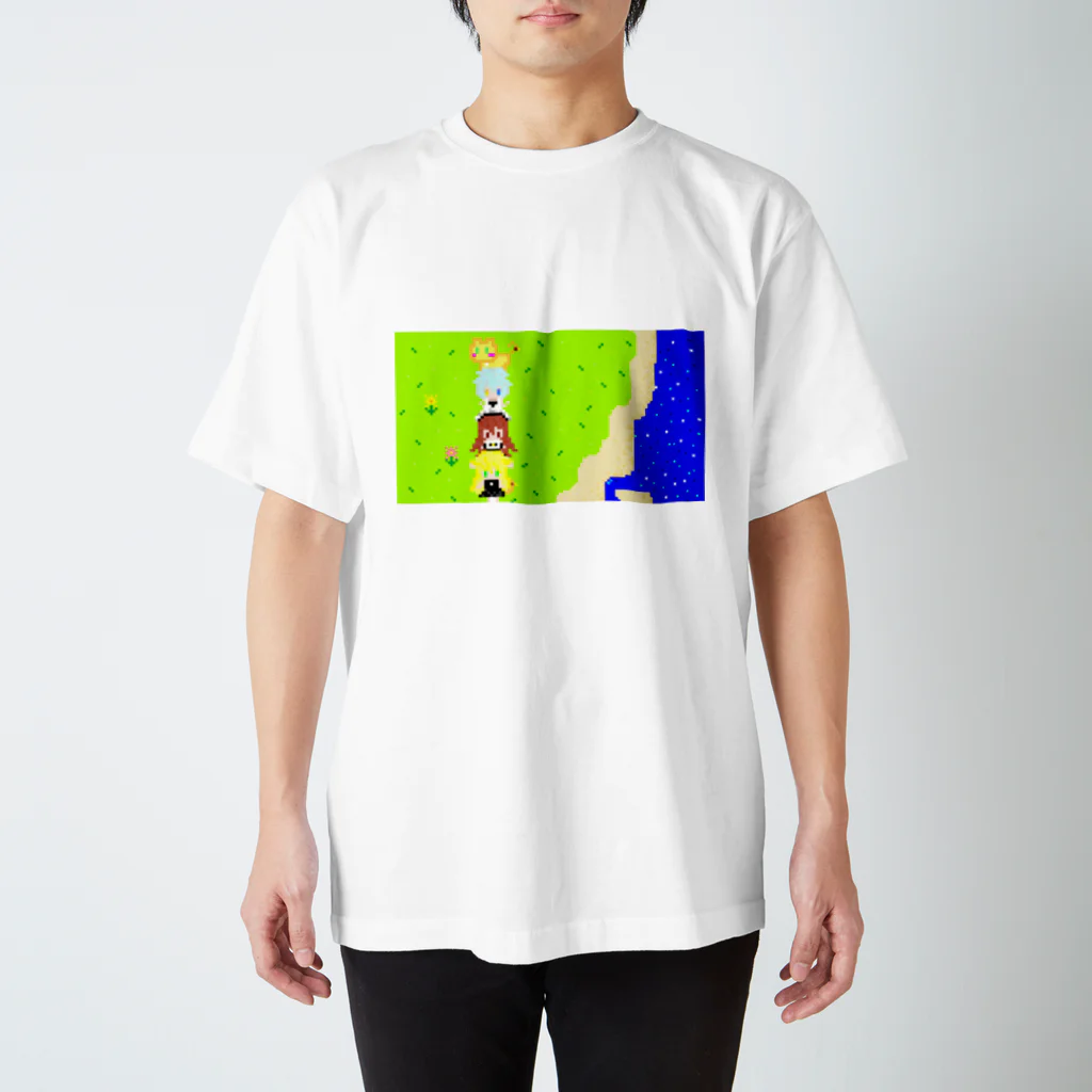 サークル"ぬこのて"のレトロなサークル"ぬこのて"Tシャツ スタンダードTシャツ