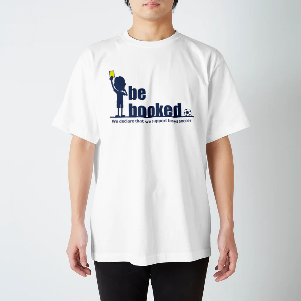ジュニアサッカーサポーターの「イエローカード！」ネイビー Regular Fit T-Shirt